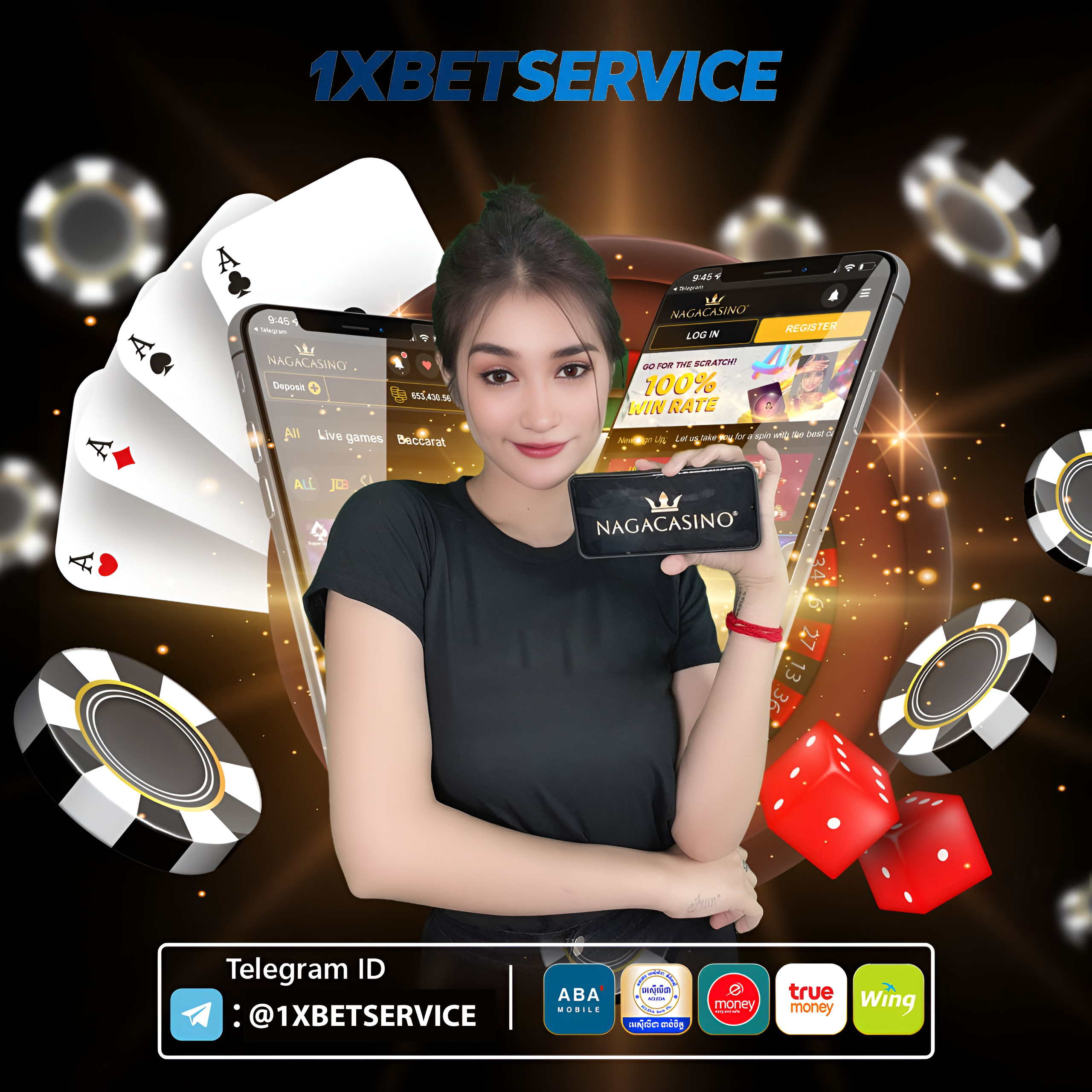 ONLINE CASINO នៅ 1XBETSERVICE ផ្តល់បទពិសោធន៍លេងកាស៊ីណូអនឡាញមានសុវត្ថិភាព ហ្គេមច្រើន និងដកប្រាក់រលូន